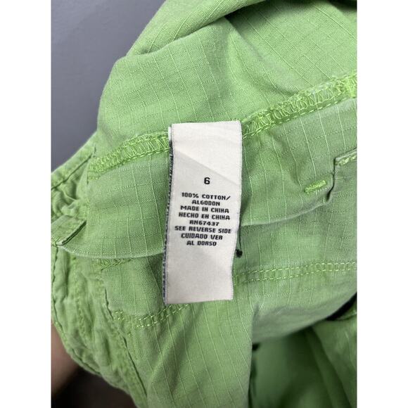 Ralph Lauren‎ Polo Jeans Co Shorts Womens size 6 Green Utility Cargo Ripstop - Picture 7 of 7